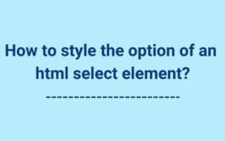 Select html что это