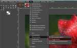 Gimp как убрать выделение