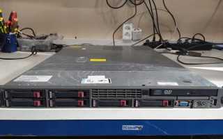 Hp proliant dl360 g5 какой диск