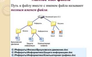 Как получить имя файла c