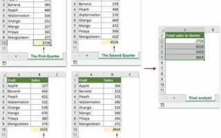 Excel как вставить значение из другого листа