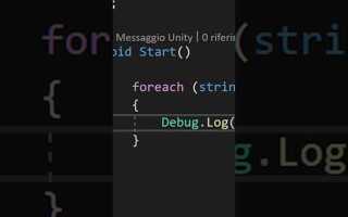 Foreach unity что это