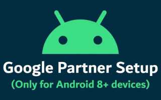 Google partner setup что это