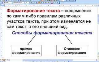 Как в ворде отформатировать текст в одном стиле