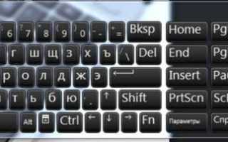 Как включить numlock если его нет на клавиатуре