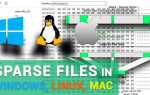 Ntfs sparse files support что это