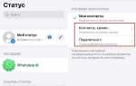 Что такое сведения в ватсапе в настройках приватности