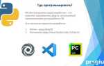 Что нужно для программирования на python