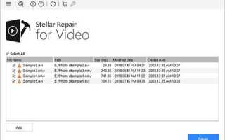 Video repair tool как пользоваться