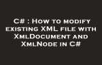 C как из xmldocument получить класс