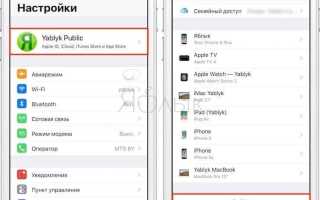 Как отвязать айфон от apple id
