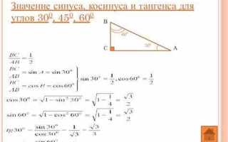 Как посчитать синус угла без калькулятора
