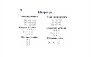 Матрица и таблица в чем разница