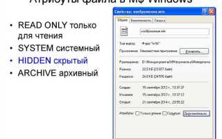 Как поменять свойства файла группы содержимое