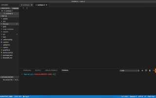 Как изменить терминал в visual studio code