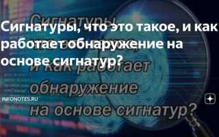 Что такое сигнатура в программировании