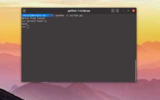 Как работать с python в linux