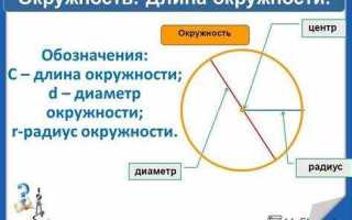 Диаметр это что такое на окружности фото