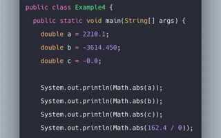 Math abs java что это