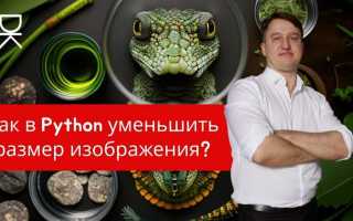 Как изменить размер изображения python