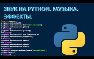 Как воспроизвести аудио в python
