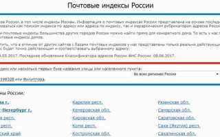 Как посмотреть почтовый индекс в gmail