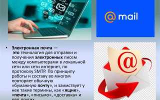 Как отправить письмо по электронной почте