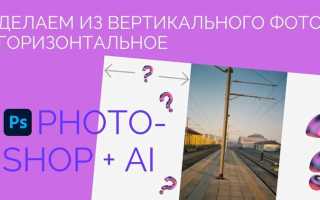 Как растянуть фото по горизонтали