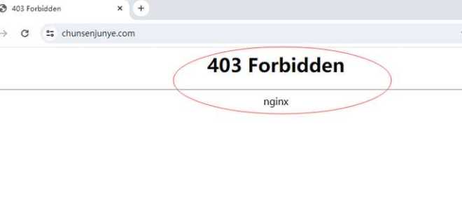 403 forbidden nginx как исправить