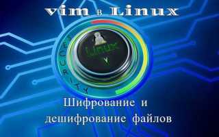 Как создать файл в vim