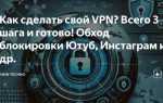 Как создать свое приложение vpn