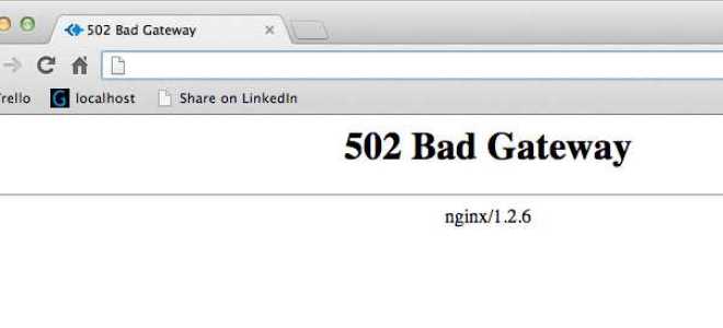 502 bad gateway nginx как исправить