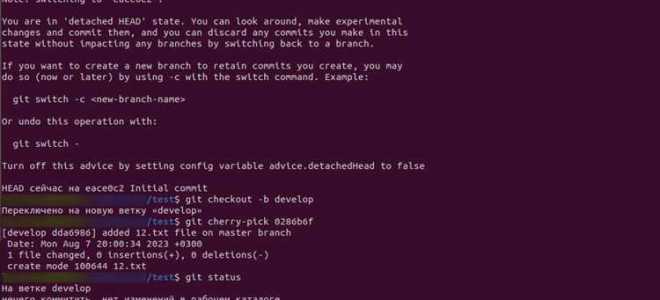 Как убрать файл из коммита git