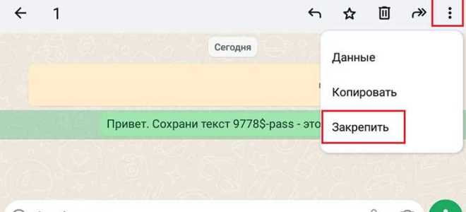 Как закрепить больше 3 чатов в whatsapp