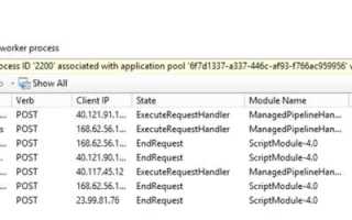 Iis worker process что это