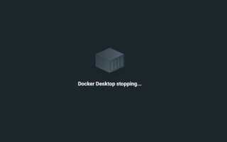 Docker desktop is shutting down что делать