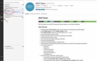 Rest client vs code как пользоваться