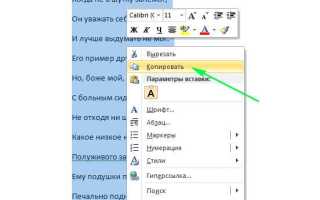Как скопировать весь текст сразу