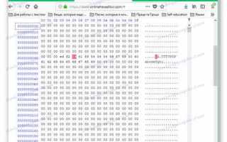Как в hex редакторе найти строку