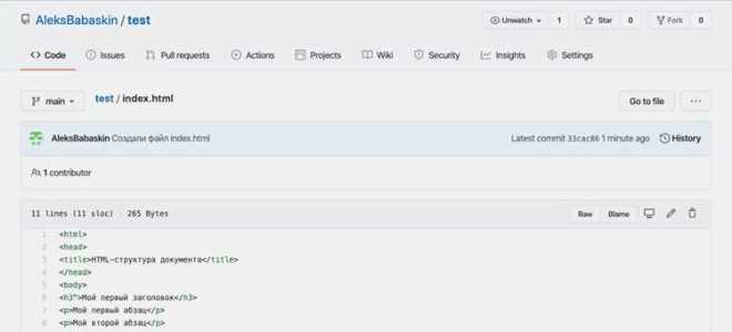 Как запустить проект на github