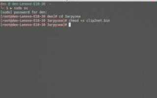 Как установить bin файл в linux