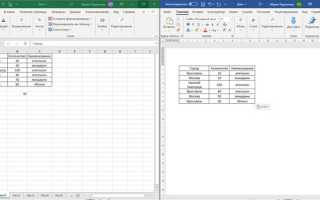 Как перенести таблицу с сайта в excel