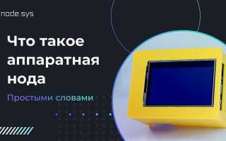 Что такое нода в программировании