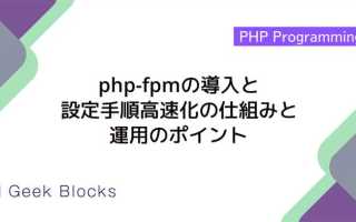 Как работает php fpm