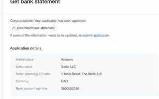 Bank account statement amazon что это