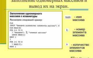 Как ввести элементы массива через пробел