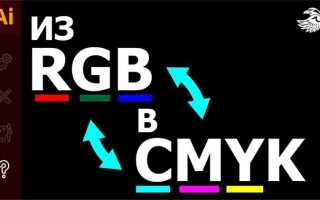 Как преобразовать в rgb в фотошопе