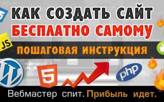 Как создать сайт без конструктора