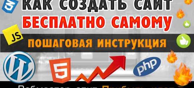 Как создать сайт без конструктора