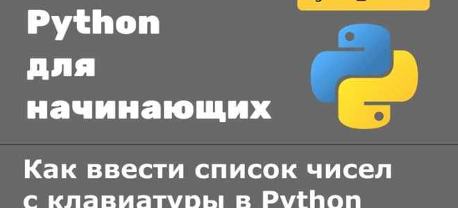 Как создать список в python